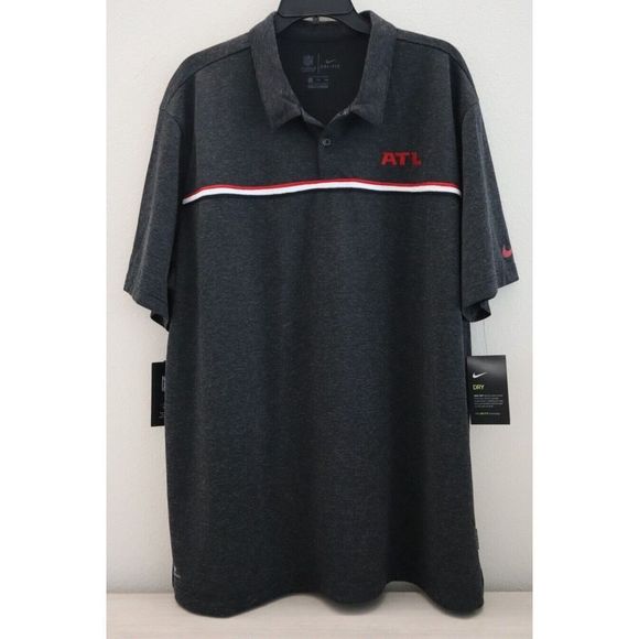 Nike Men's Sz 2XL ATL Falcons NFL On-Field Sideline Early Season Polo Shirt $75 - Picture 1 of 7
